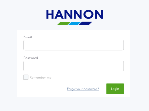 HANNON Customer Customs Portal Login