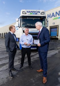 Aodh Hannon talks to Simon McKeever, CEO of the Irish Exporters Association (IEA), and Steve Breen, Operations Director of Thyme-IT, at our Dublin depot.