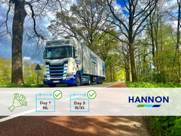 Week 10 - Efficient Spring Logistics HANNON Transport’s Horticulture Solutions Truck on road amongst trees