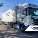 Lorry parked in front of lake