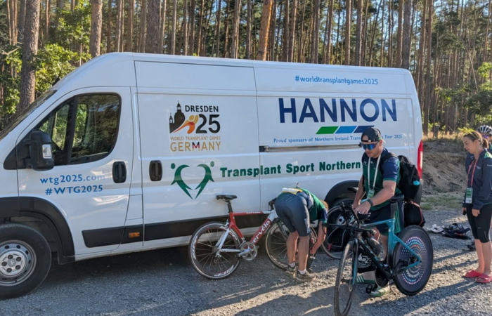 Van with bikes