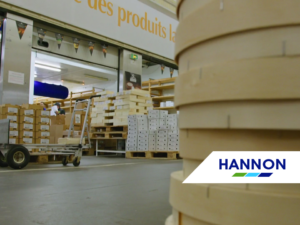 Packaged Cheese in Warehouse