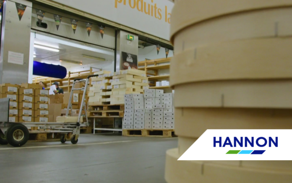 Packaged Cheese in Warehouse