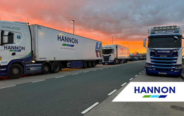 Trailer parked with sunset