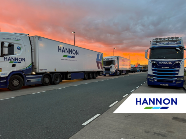 Trailer parked with sunset