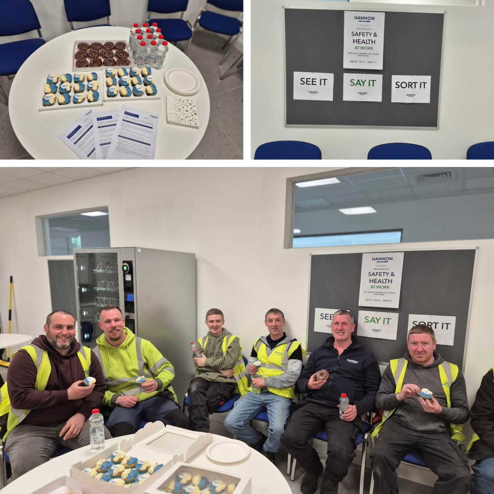 Image collage of workplace safety event