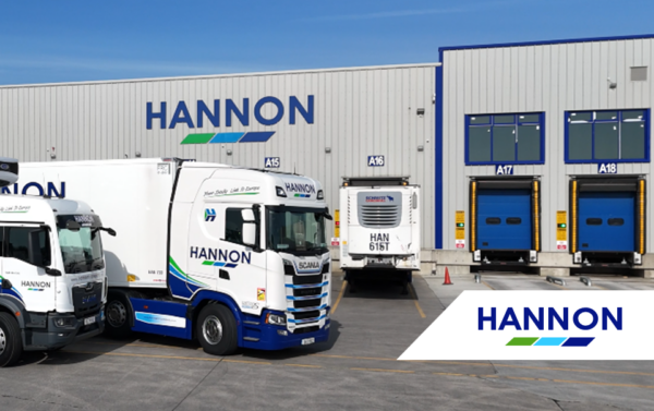 Lorry in front of building