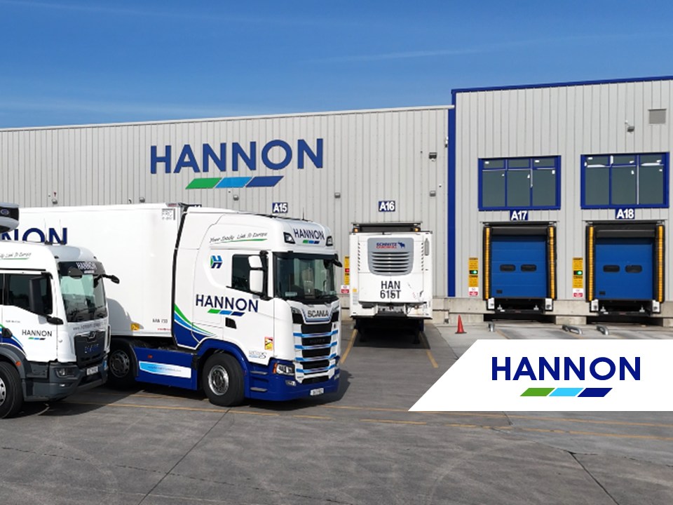 Lorry in front of building