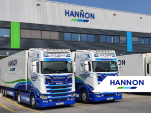 lorry parked outside HANNON building Title How HANNON Delivers Fresh Produce Reliability